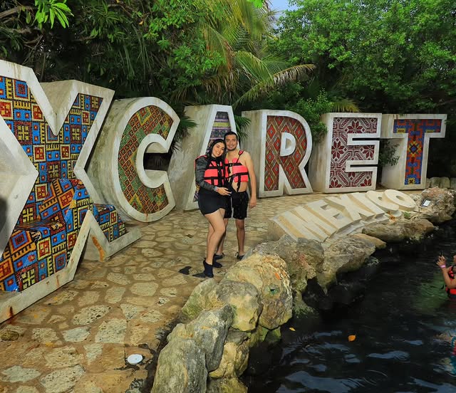 Pamela y Eduardo en Xcaret