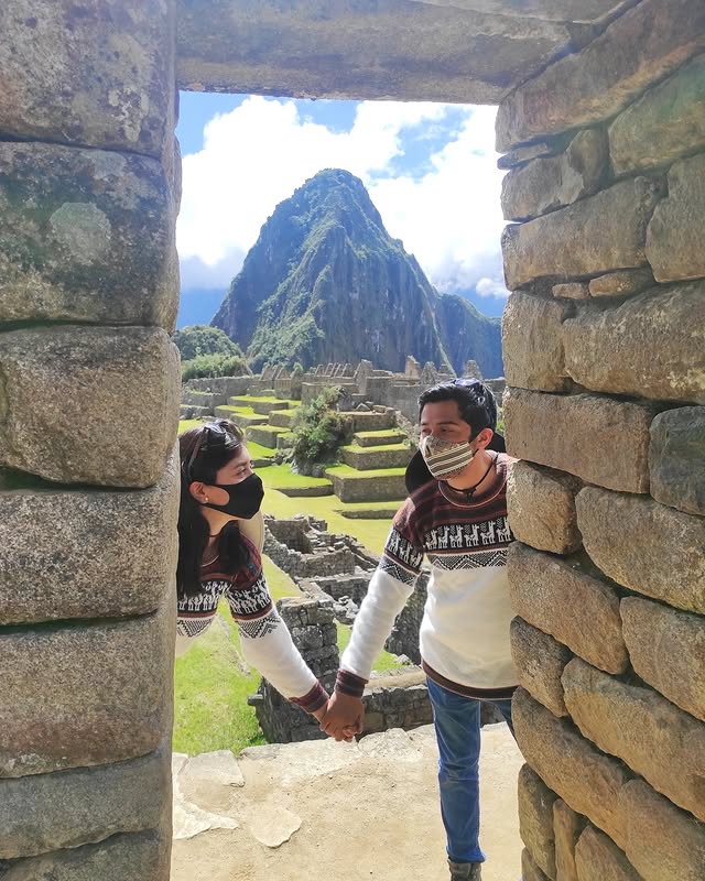 Pamela y Eduardo en Machu Picchu