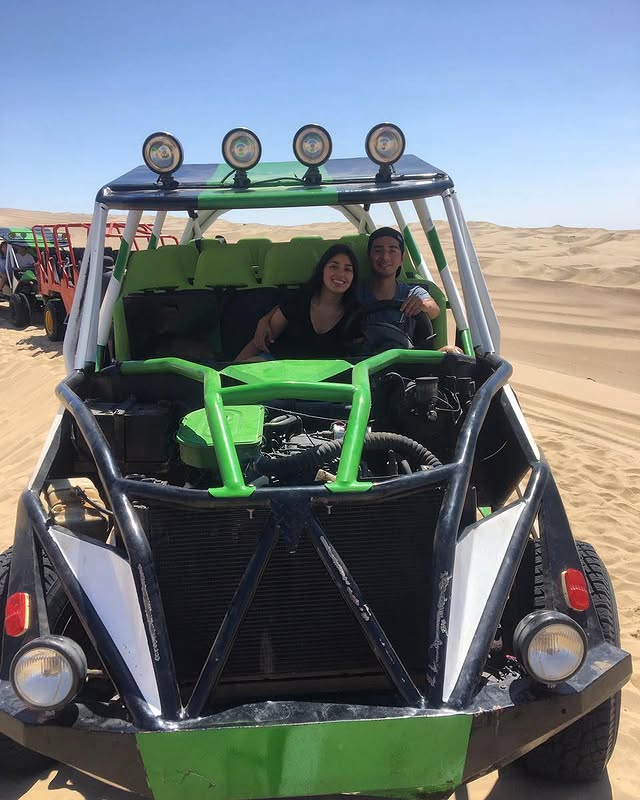 Pamela y Eduardo en el desierto